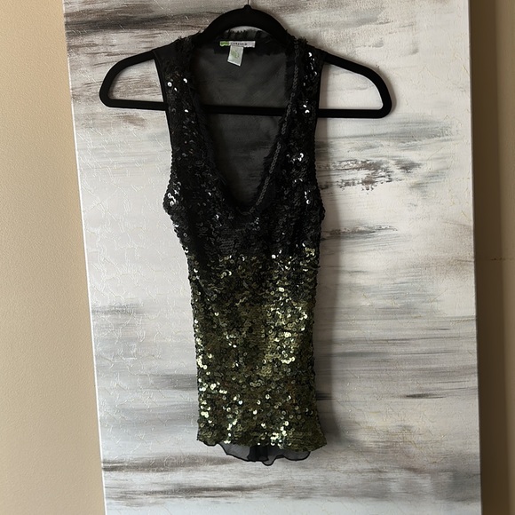 Citrine silk sequined sheath - Picture 5 of 5